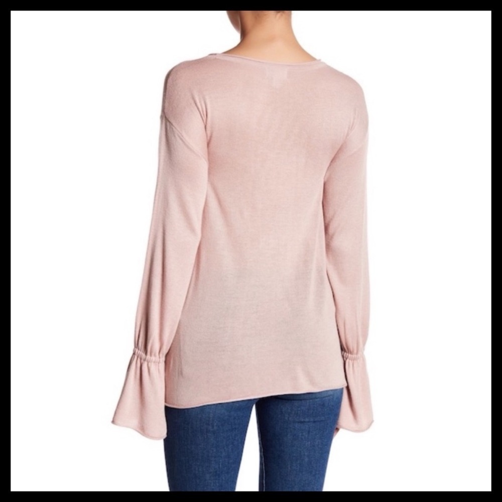 14th & Union Bell Sleeve Sweater Pink - Picture 2 of 3